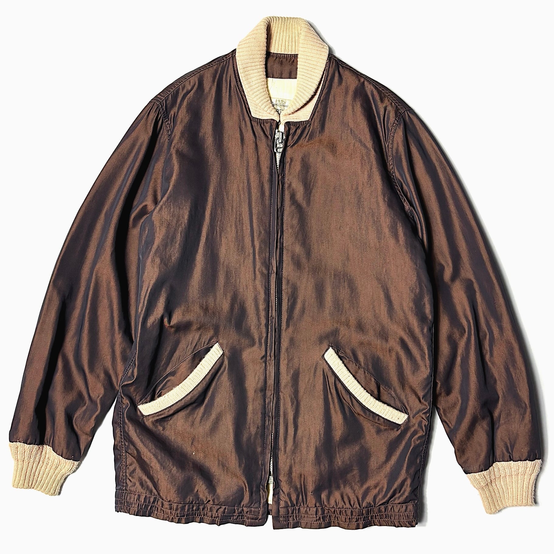 Vintage 50's【CAMPUS】Rayon Gabardine Jacket | Antler