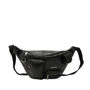 バレンシアガ スーパービジー ボディバッグ ウエストバッグ 703143 ブラック レザー レディース BALENCIAGA 【中古】