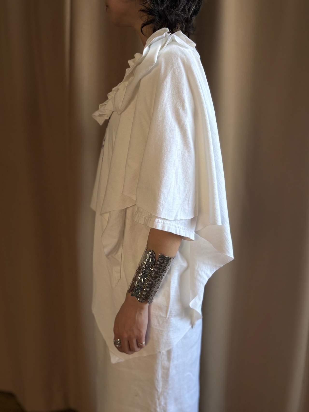 embroidered structured lace remake t-shirt-5309-7
