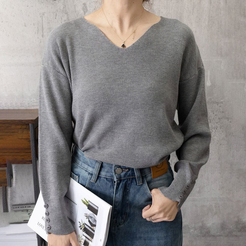 長袖 ニット セーター レディース トップス 春秋冬 きれいめ 大人 かわいい シンプル Vネック おしゃれ カジュアル 大人可愛い 大人女子