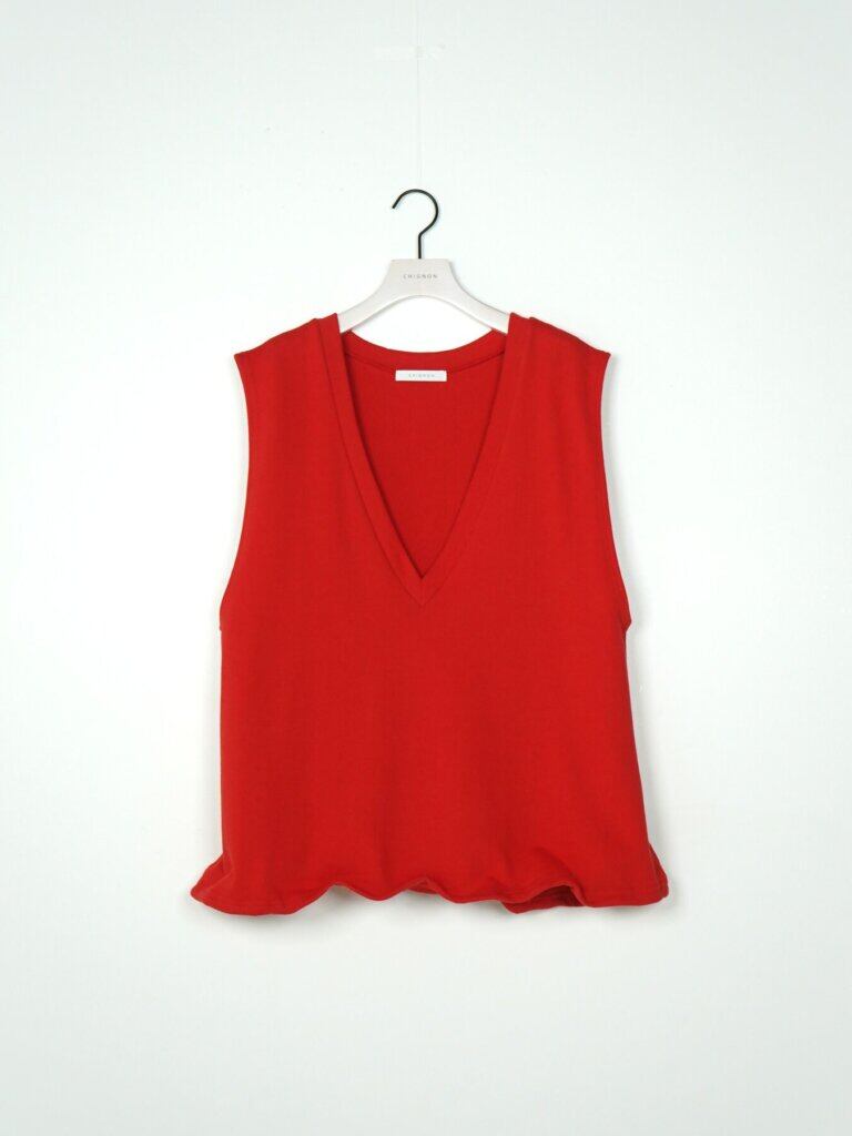 【12/上旬〜中旬入荷次第お届けのご予約】 CHIGNON/シニヨン カレッジVネックベスト 8466-767KO