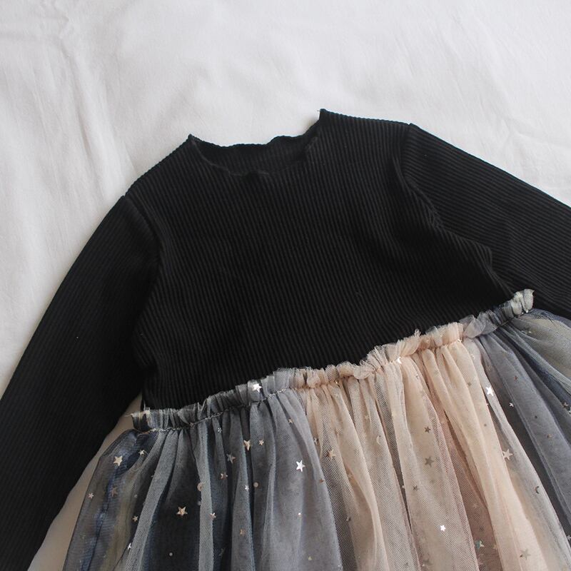 73 1 ワンピース スター チュールスカート ベビー キッズ 韓国 子供服 女の子 Q Toworld キュートワールド 子供服 メール便は何点でも送料の合計は280円