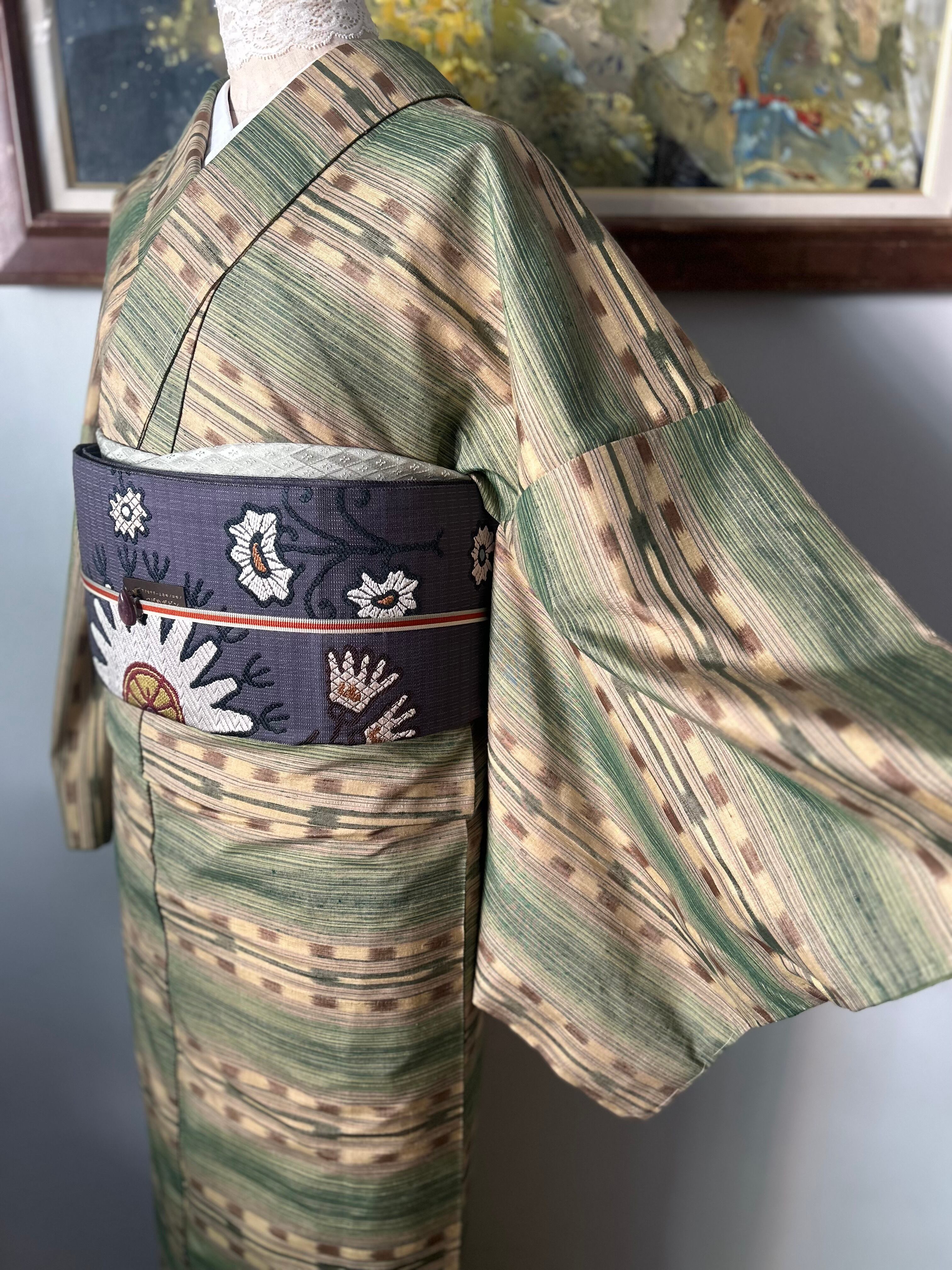 着物 袷 飯田紬 1170-00980 未使用品 | キモノnao
