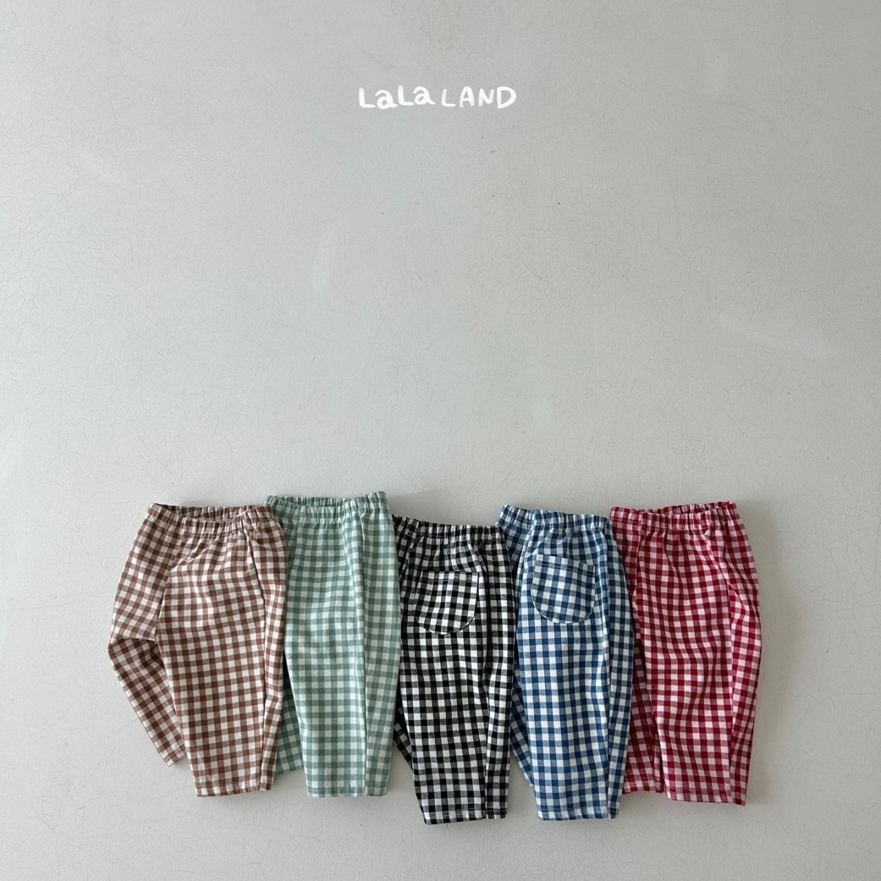 【即納】lalaland / gingham check pants