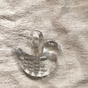 ガラスの鳥のオーナメント