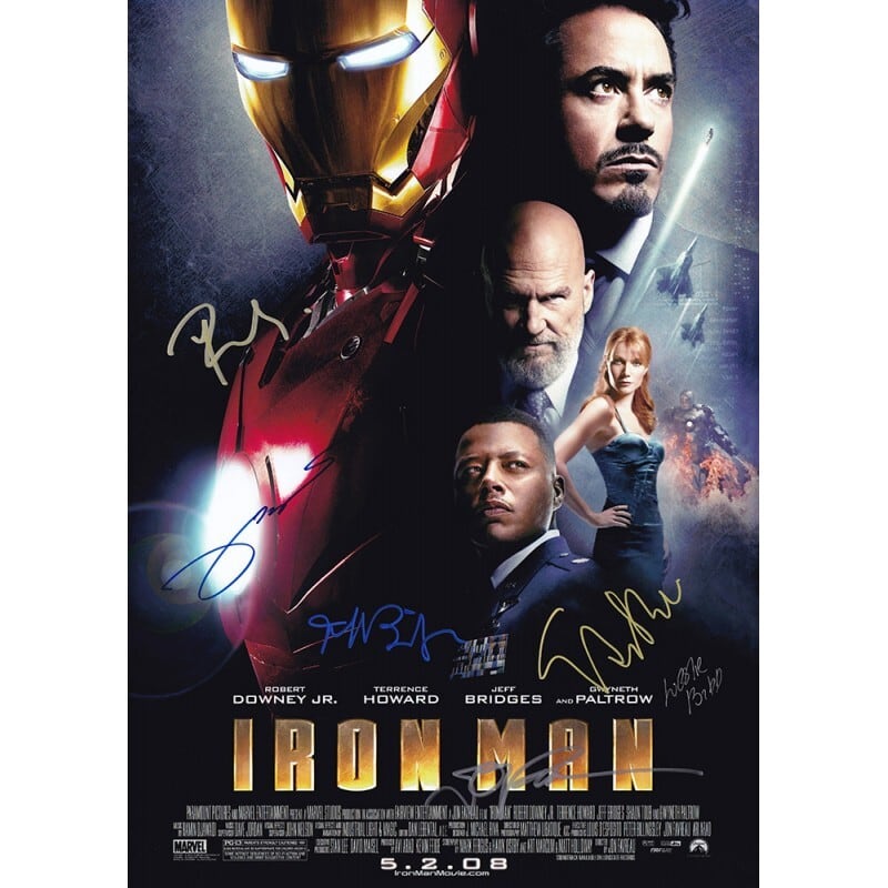 Iron Man(アイアンマン) 【6名直筆サイン入りミニポスター】 | searchlight