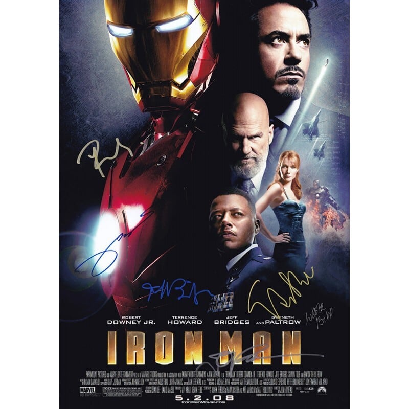 Iron Man(アイアンマン) 【6名直筆サイン入りミニポスター