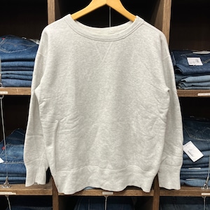 1950s FRONT-V SWEAT SHIRT GRAY SOLID
