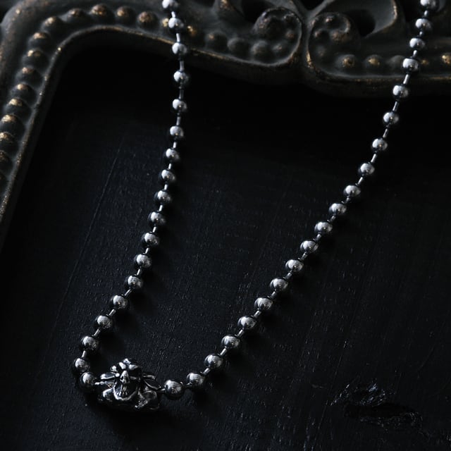 BILL WALL LEATHER Necklace ネックレス】ボールチェーン/4.0mmスカル
