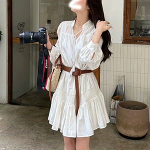 【送料無料】 ミニワンピ 長袖 Vネック Aライン フレア プルオーバー 薄手生地 エレガント 可愛い 大人可愛い きれいめ シンプル カジュアル シック コンサバ 華やか 大人 上品 おしゃれ お洒落 主役級 こなれ感 高見え 高級感 フェミニン ガーリー 春 夏 レディース 女性用 ママ 30代 40代 デート お出かけ 女子会 お呼ばれ 休日 お茶会 授業参観 着回し 普段使い ファッション コーデ スタイル 楽ちん 体型カバー 定番 着痩せ 垢抜け ホワイト 春カラー