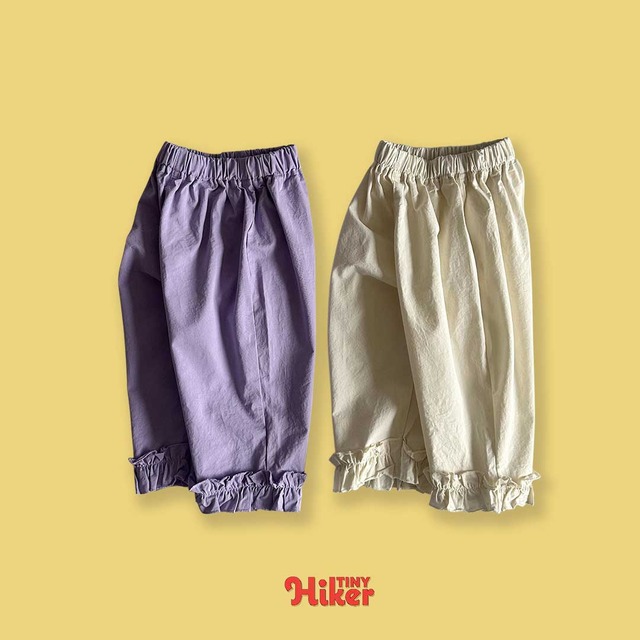 【取寄】tiny hiker｜freesia frill pants｜フリージアフリルパンツ｜XS-XL｜kids｜26 spring