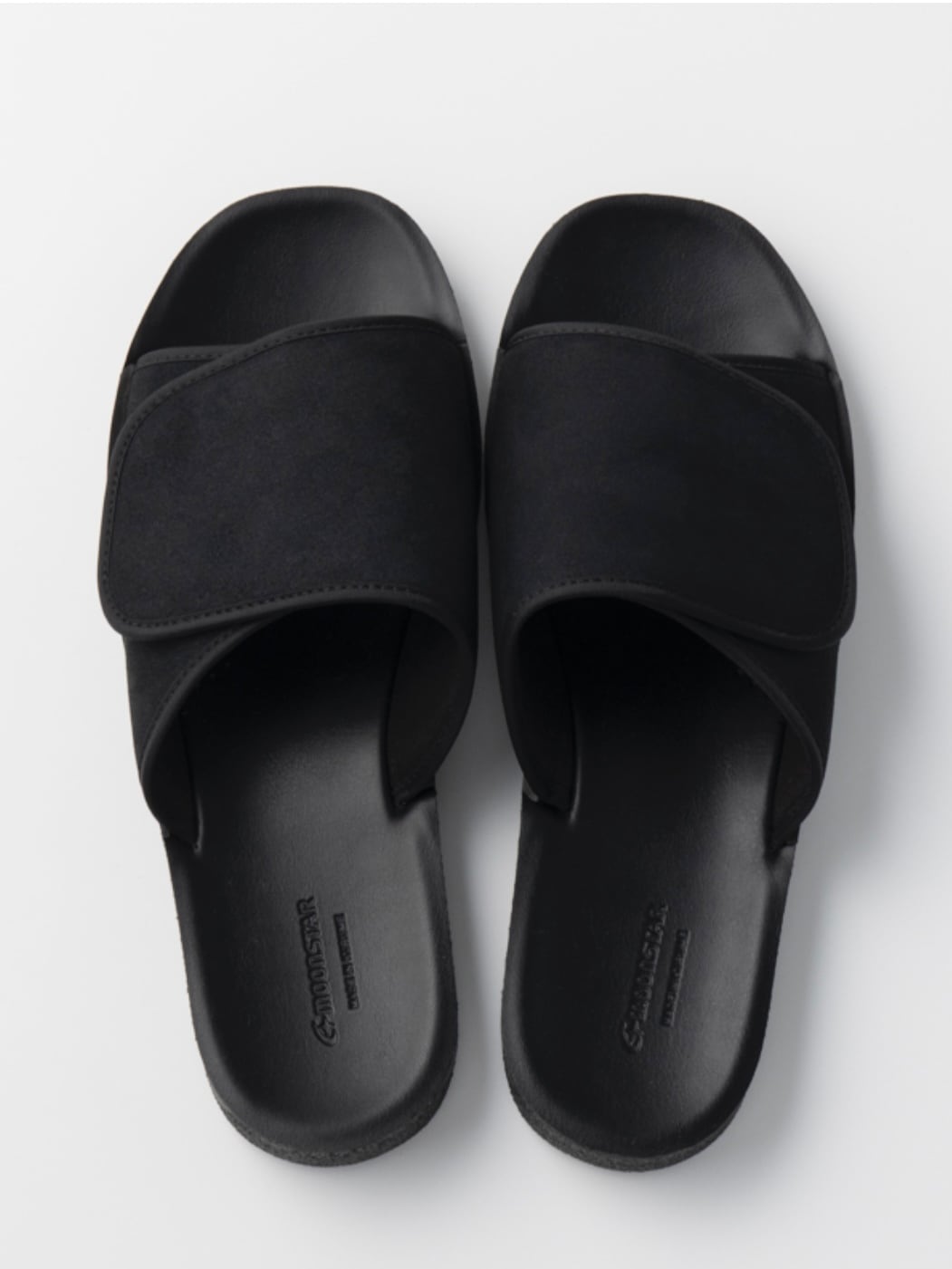 日本製 MOONSTAR (ムーンスター) ''BAND LAZY'' (バンドレイジー) コンフォートサンダル / 黒 made in kurume