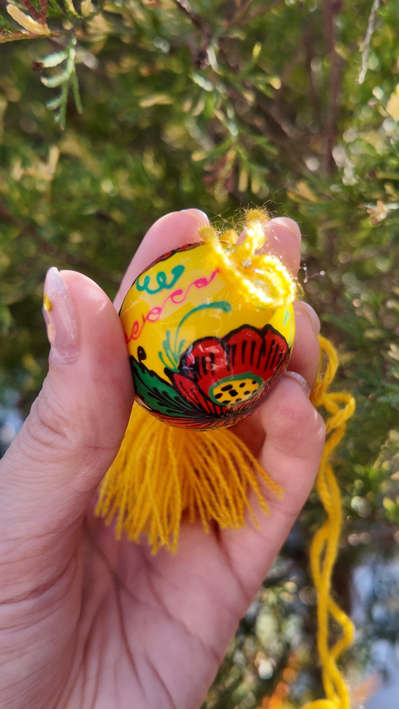 装飾用木製プィサンカ　小（イースターエッグ）　コロミヤモデル　 - 7