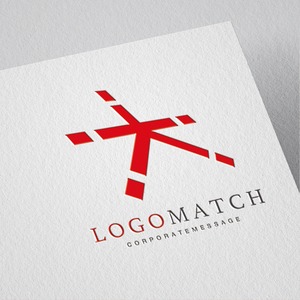 ダイナミックな「大」のロゴ