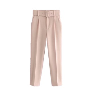 High waist belt pants《5color》