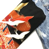 【sleevekimonojk24】着物デニムジャケットSLEEVE KIMONO DENIM JACKET