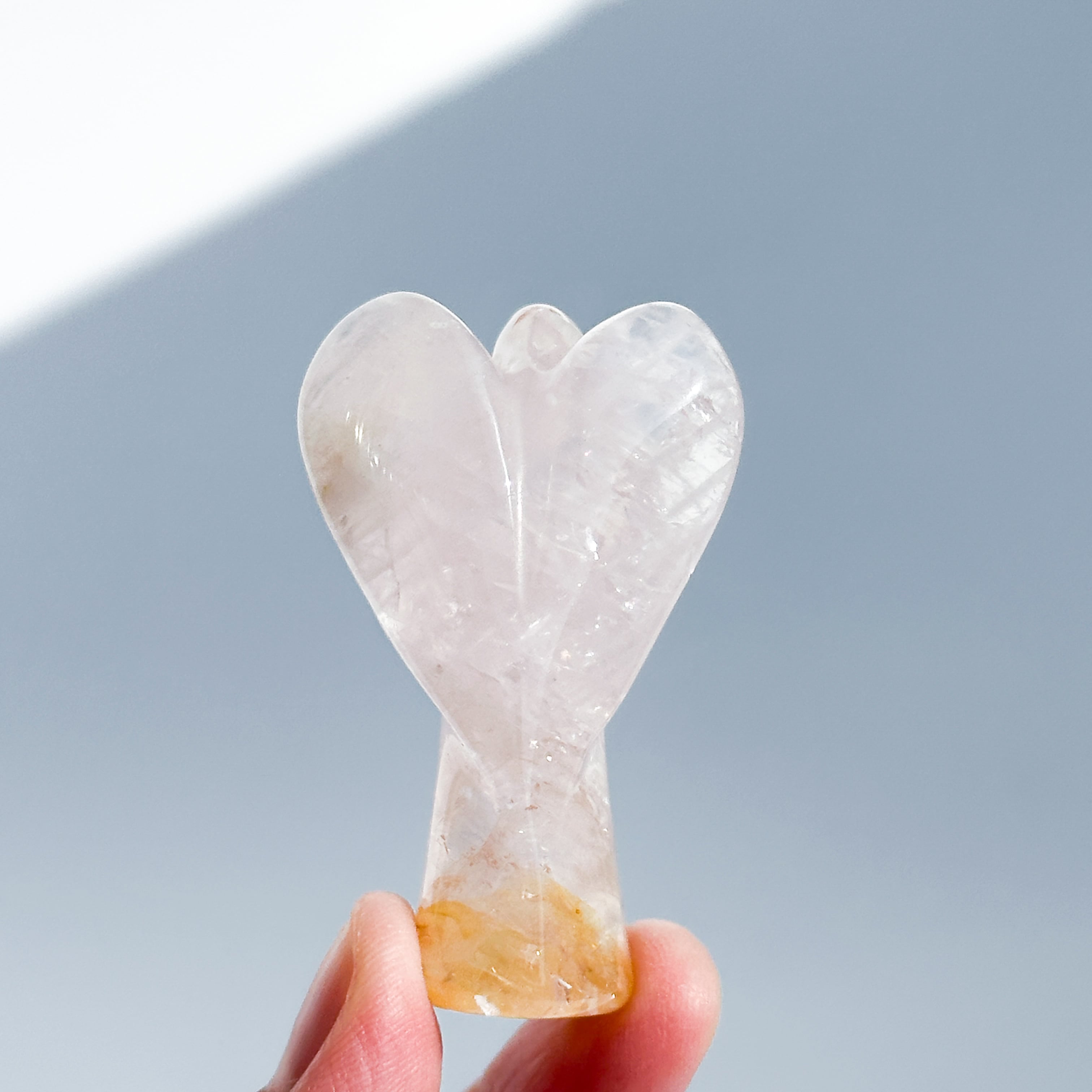 ゴールデンヒーラー×ローズクォーツ ミディアムエンジェル 21◇ Golden