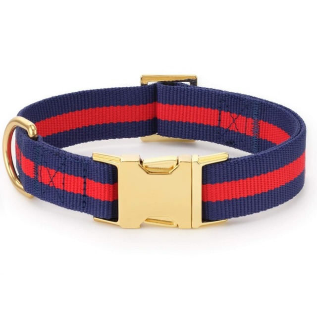 日本初上陸！【The Foggy Dog（ザ フォギー ドッグ）】マリナー ストライプ ウェビング 首輪 /Mariner Striped Webbing Dog Collar
