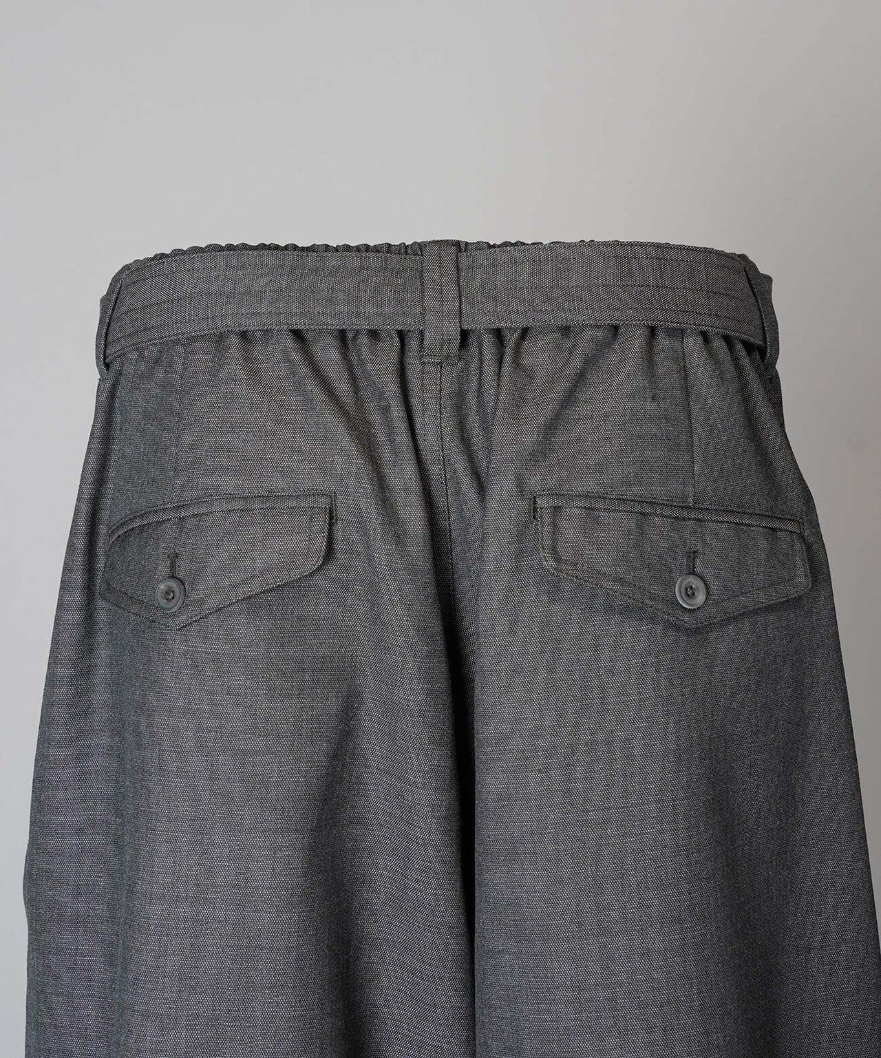 【26AW | MEN】MAISON SPECIAL メゾンスペシャル / 4色シャンブレーウォッシャブルウールプライムワイドスノーパンツ  / 11251461216 - 13