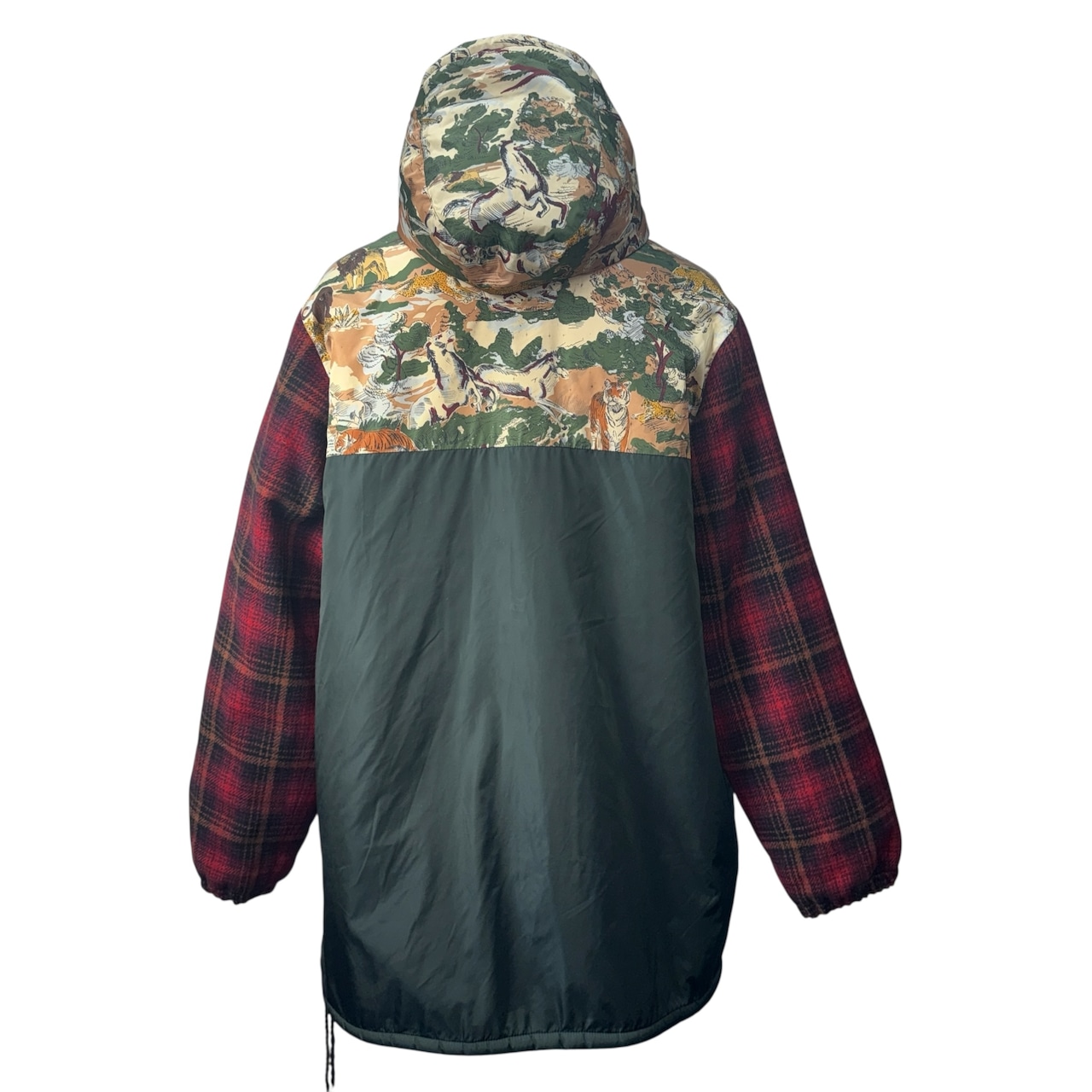 【GUCCI】グッチ NYLON AND WOOL FLORAL COAT