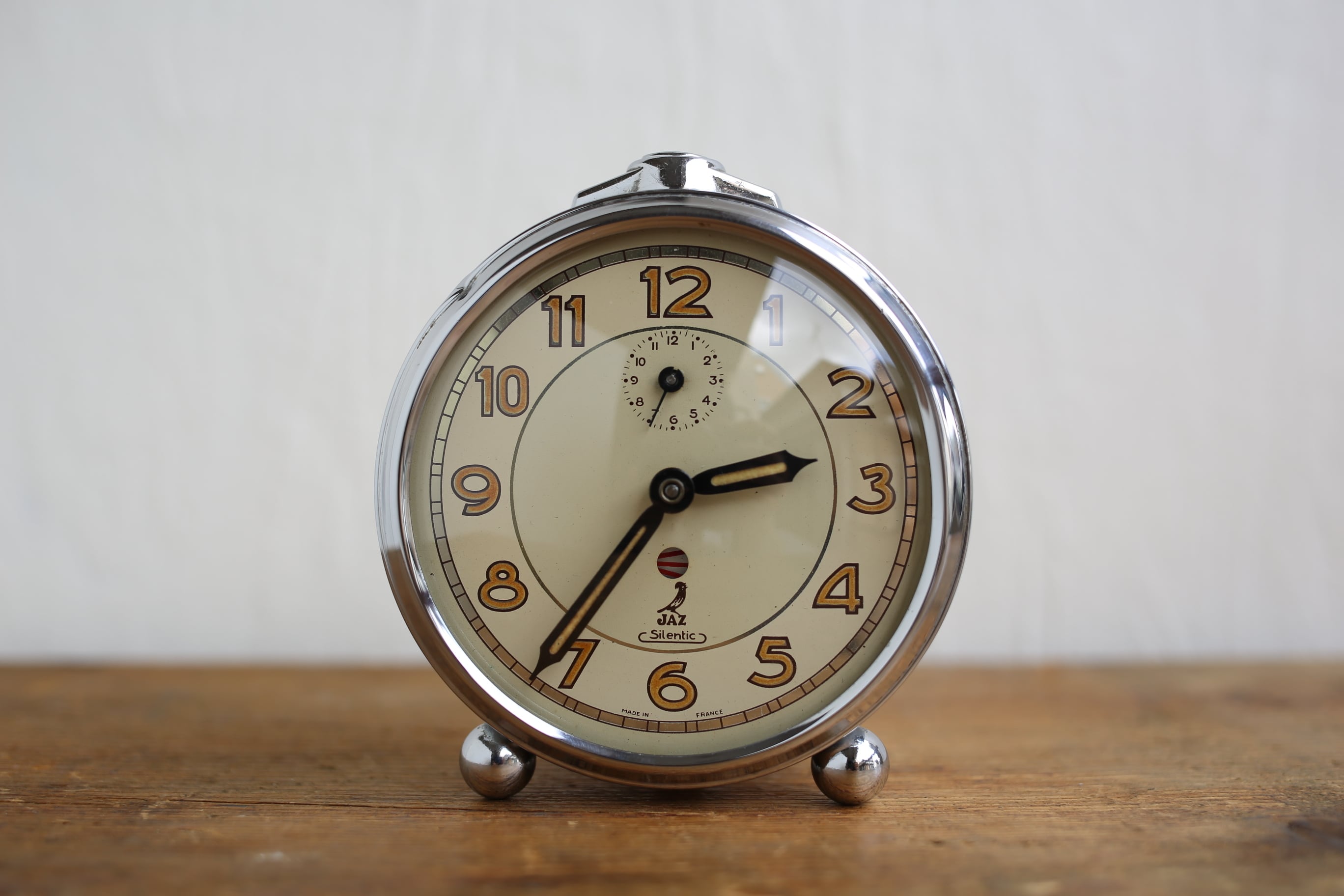 JAZ フランス ヴィンテージ 目覚まし時計 フランス アンティーク ヴィンテージ JAZ 目覚まし時計 N-02737 | EMUPARIS