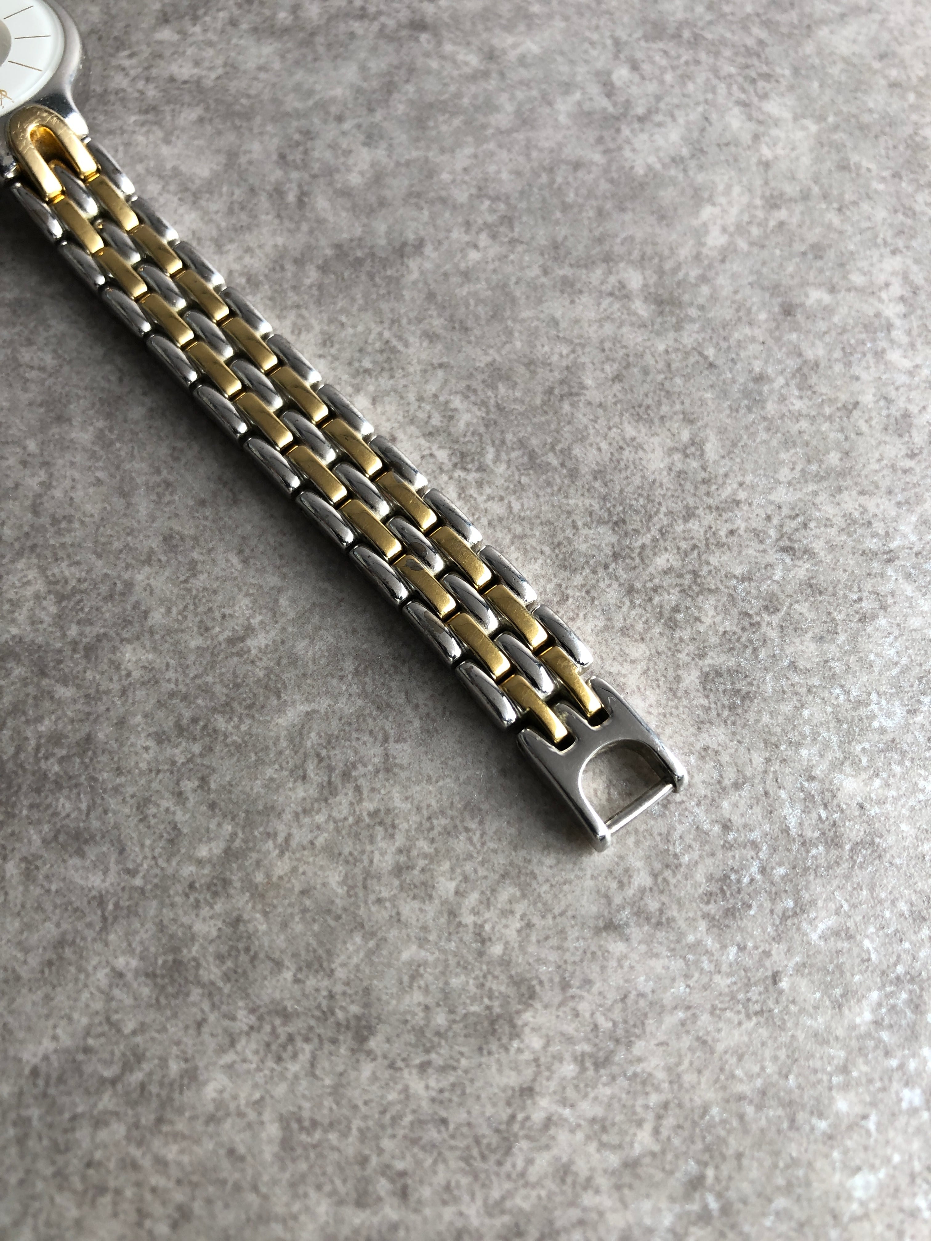 Yves Saint Laurent イヴ・サンローラン 腕時計 ゴールド シルバー