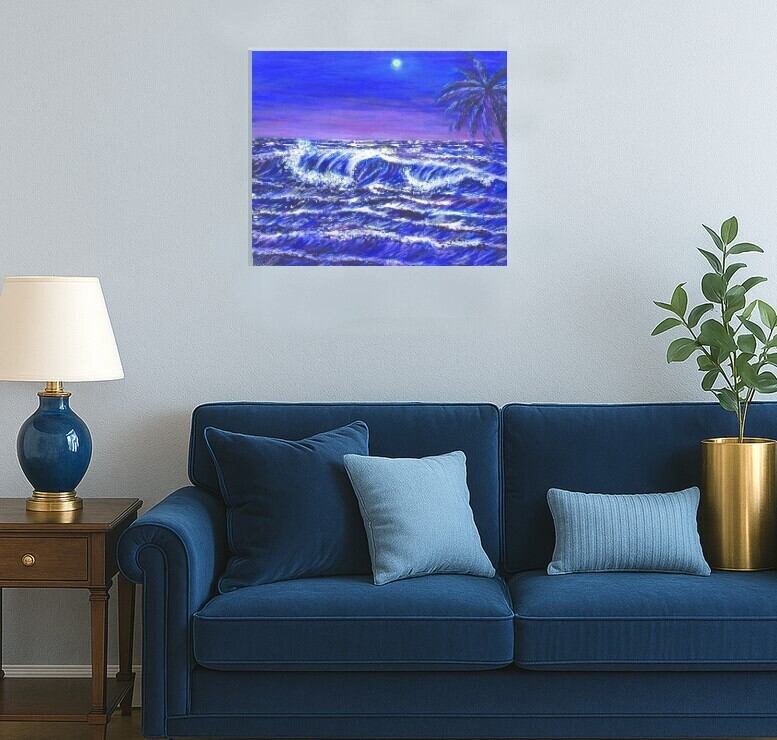 海 絵画（04）sea アクリル画 8号 ocean F8 KIYOKAWA AIMI【絵画全品