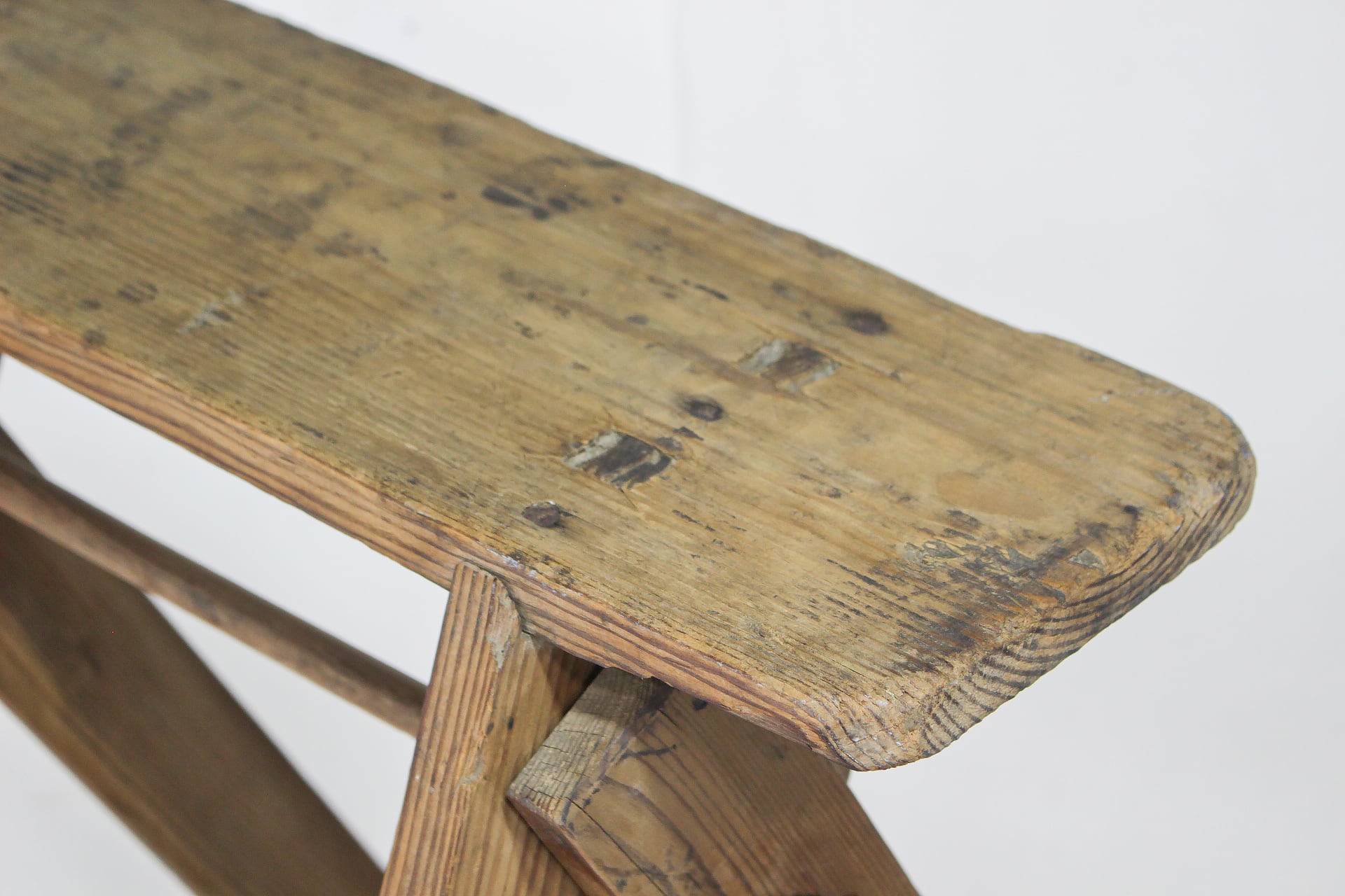 ヴィンテージ 折り畳み 脚立 ステップ ガーデニング 飾り台 レトロ