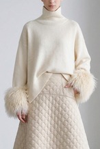 FUR KNIT RICH IVORY