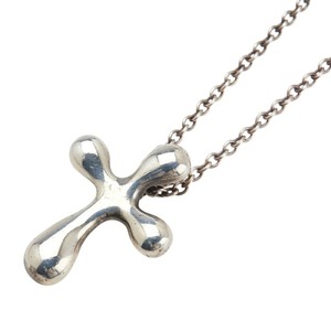 ティファニー クロス ネックレス SV925 シルバー レディース TIFFANY&Co. 【中古】