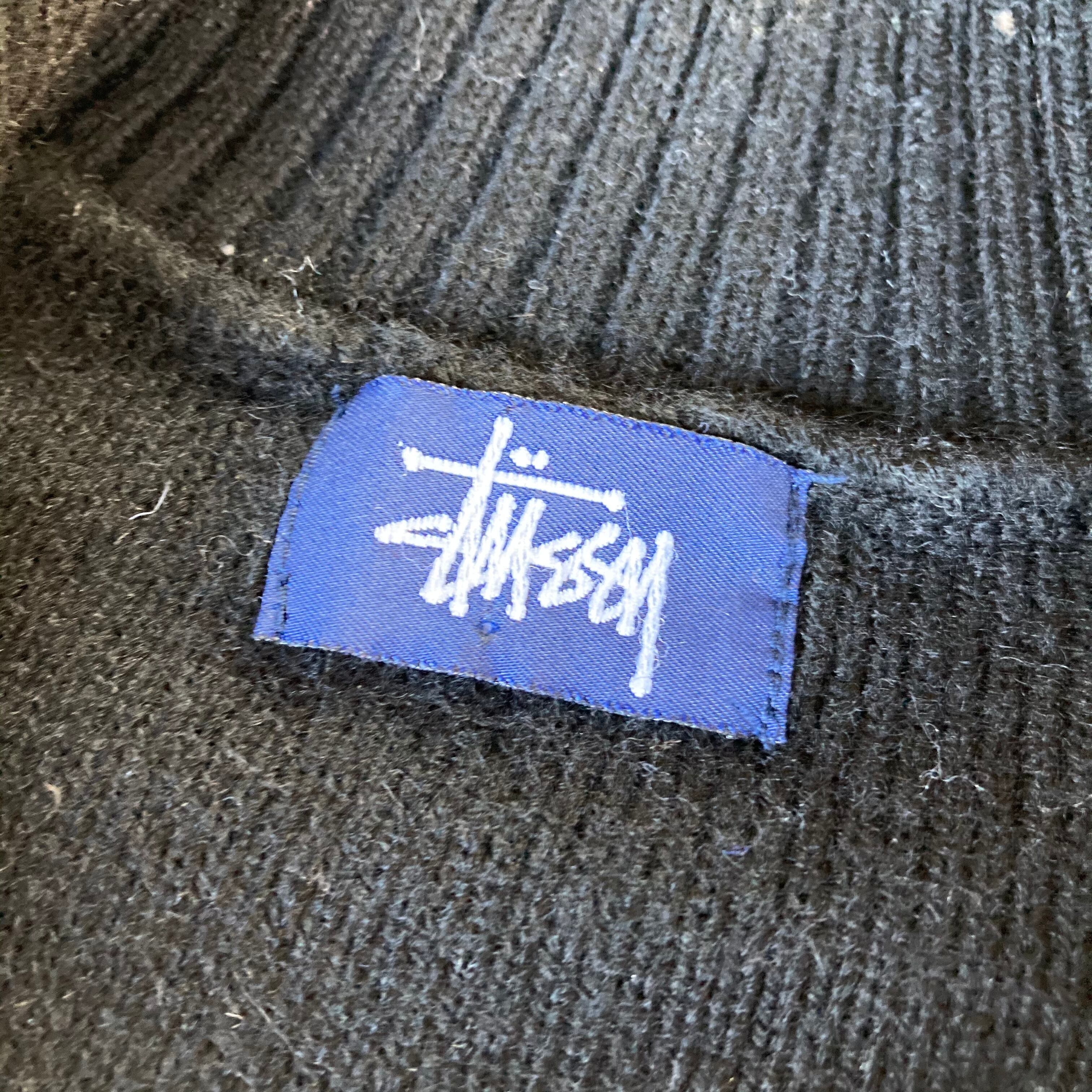 Stussy ステューシー 90's フルZIP ニット セーター L ブート