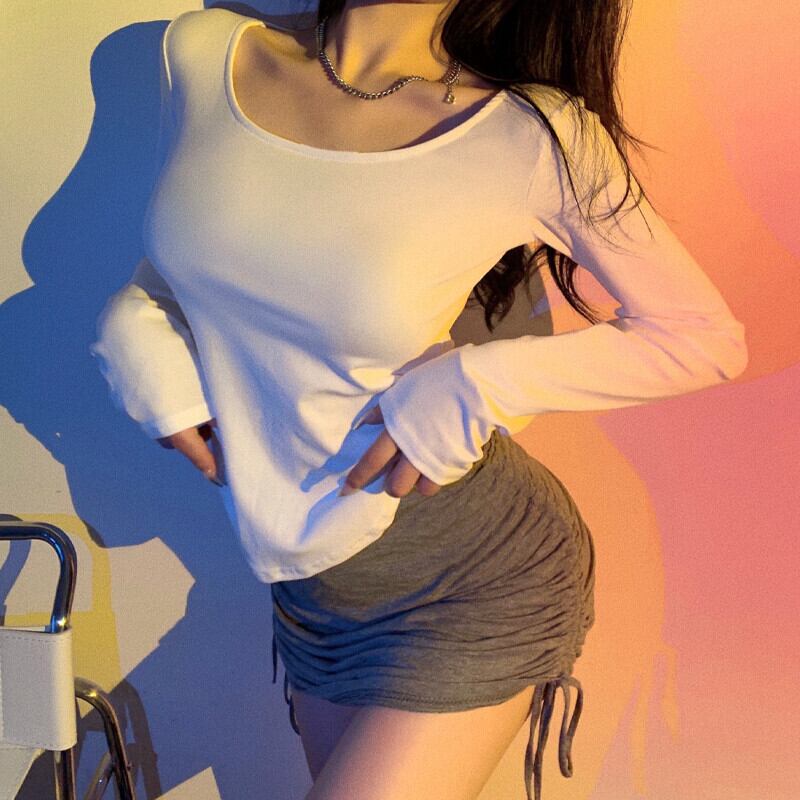 Tシャツ シャツ オータム ロング ブラウス 大人ガーリー スウィート キュート カジュアル 秋物 ピュア ガールズファッション96943023660