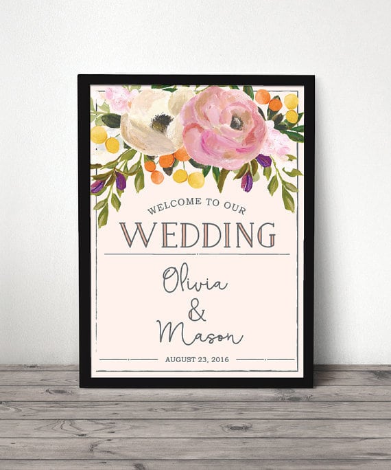 ★オーダーメイドウェルカムボード 【Sweet Blooms】