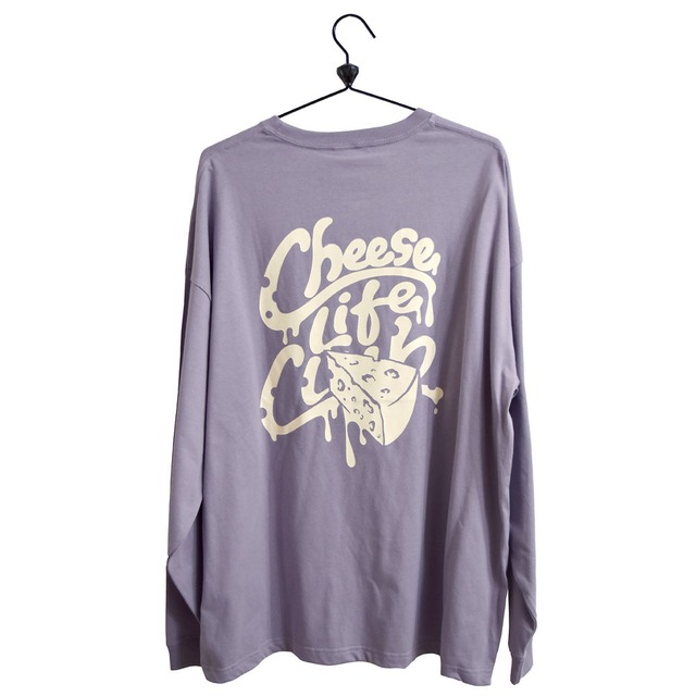 【Cheese Life Club】メール便送料無料 Cheese Back Logo Ls Tee Purple【品番 23A3001pur】