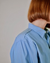 METHO - Single yoke shirt : faded blue