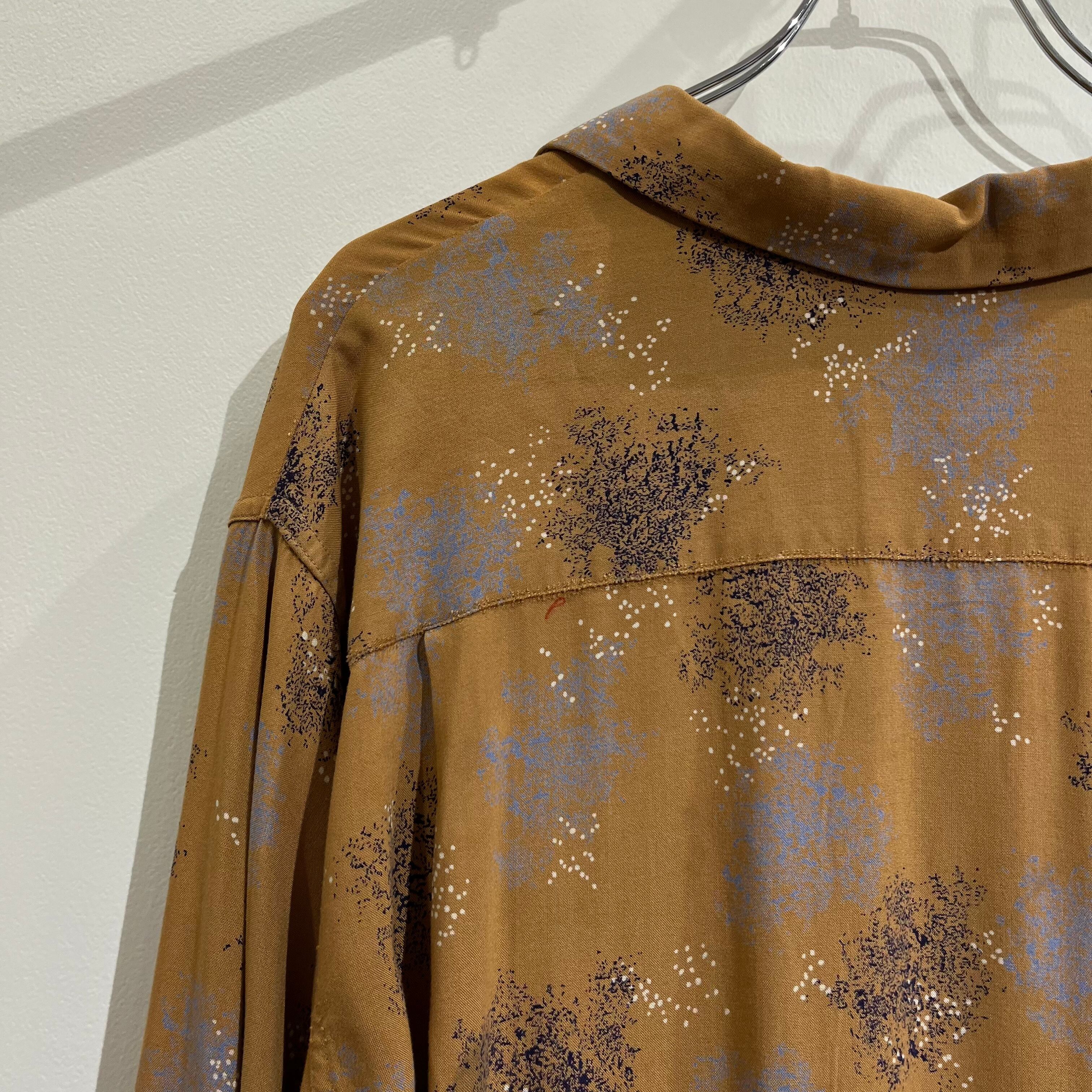 50s Town Craft Rayon Open Collar Shirt 50年代 タウンクラフト