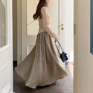 shimmering crinkle skirt〈3colors〉