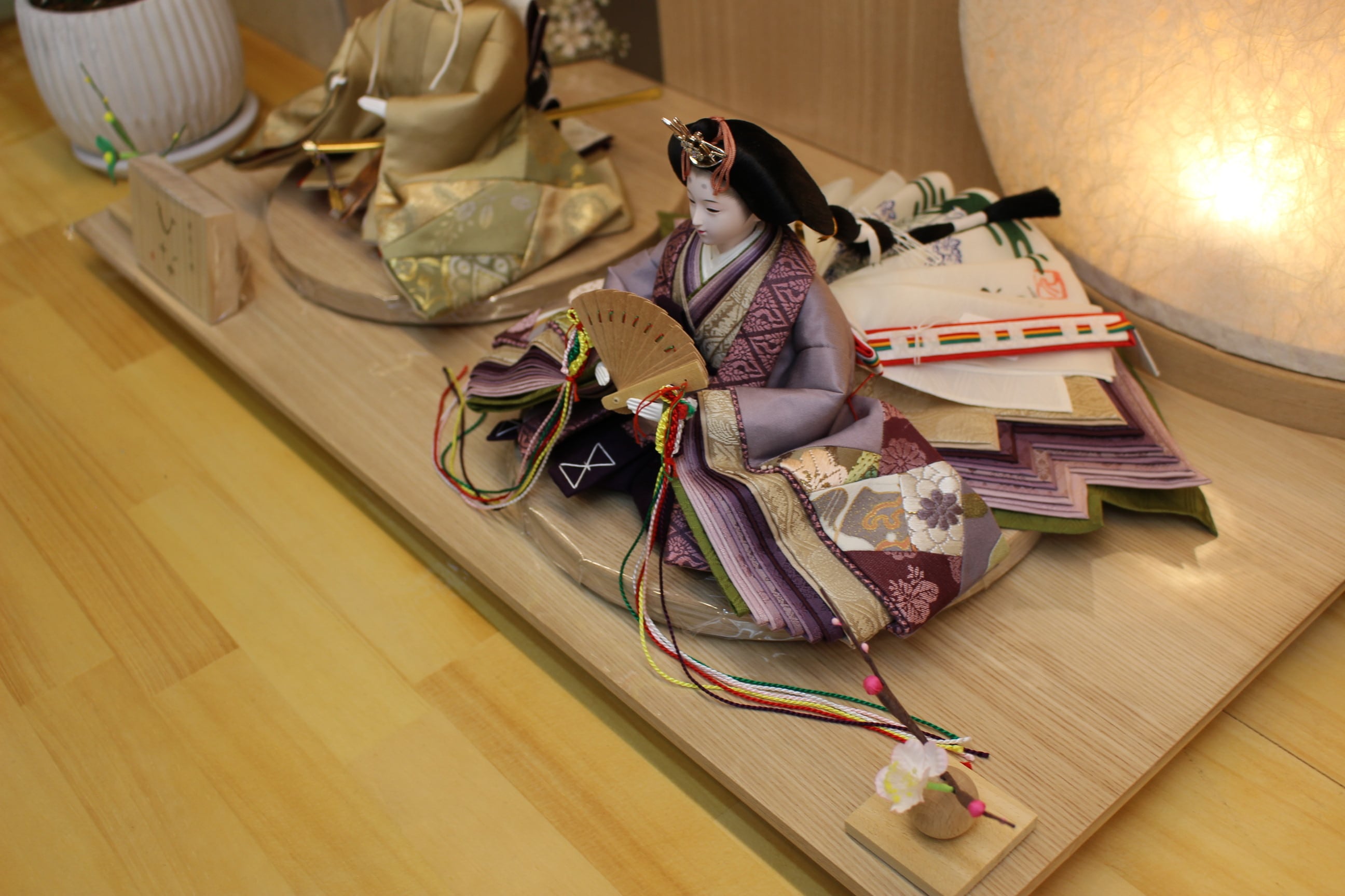 雛人形 親王飾り 清水久遊「切嵌」紫苑 限定一点物 | SHIMADA DOLL