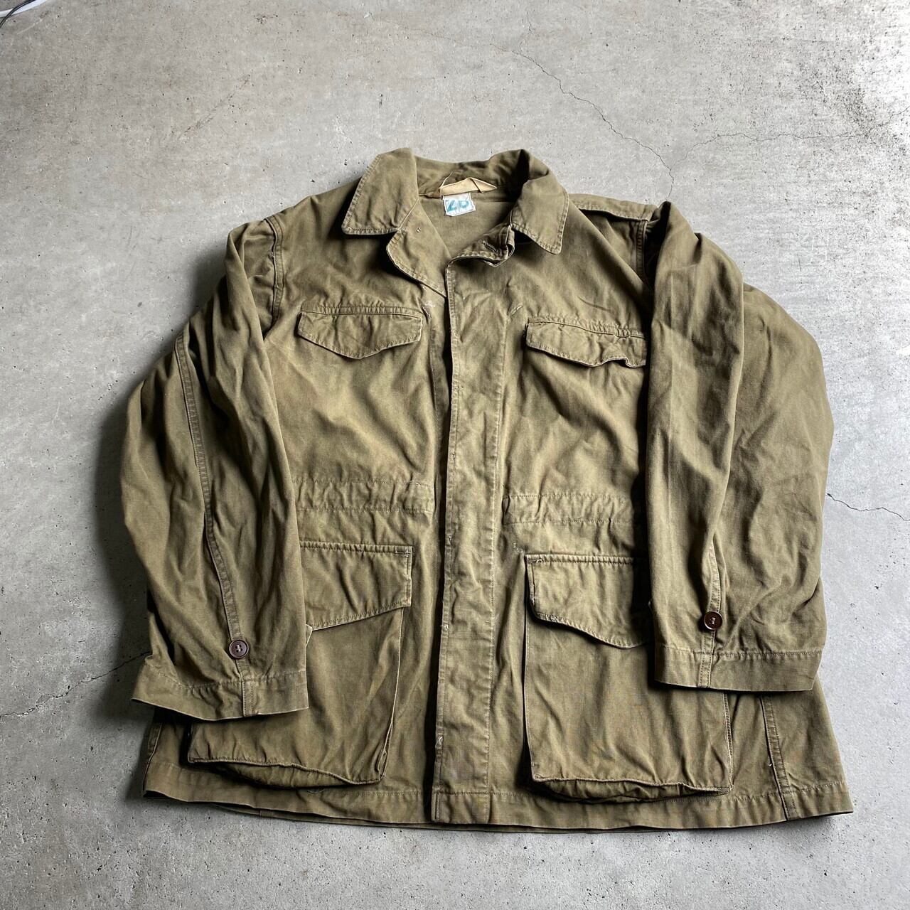 希少50s FRENCH ARMY フランス軍 コート ヴィンテージ1011Ｎ▲