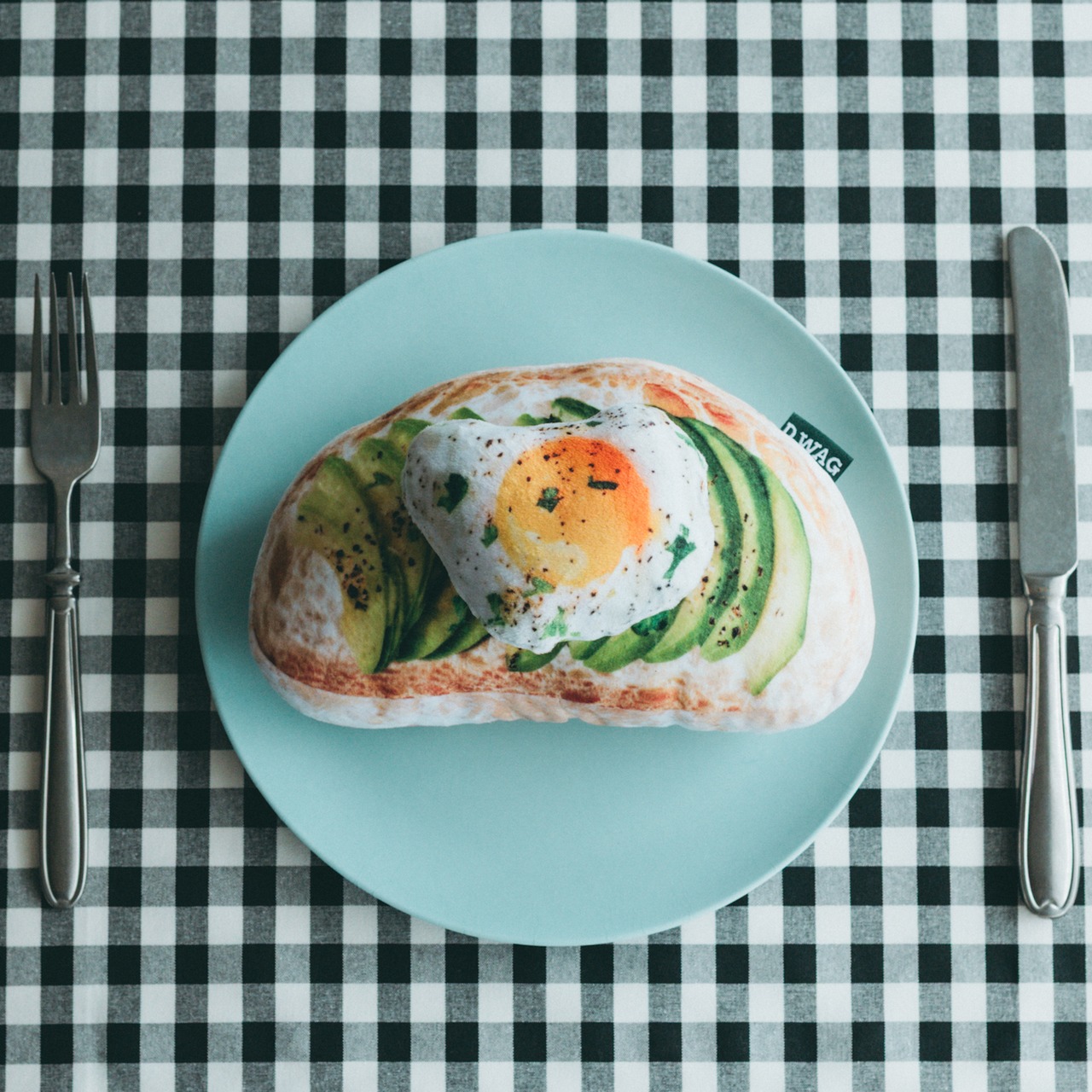 Plush Toy Avocado Egg Toast