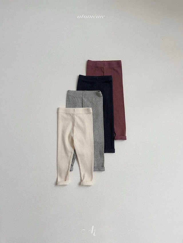 《予約》送料無料【atomeme】Milky Rib Leggings