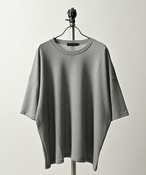 Revertical Waffle-look short-sleeve crew neck T-shirt (L/GRY) RV9141