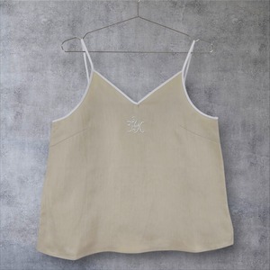 ﾚﾃﾞｨｰｽｷｬﾐｿｰﾙ　ｻﾌｨﾗﾝﾘﾈﾝ100%　アイボリー（ﾊﾟｲﾋﾟﾝｸﾞ白）