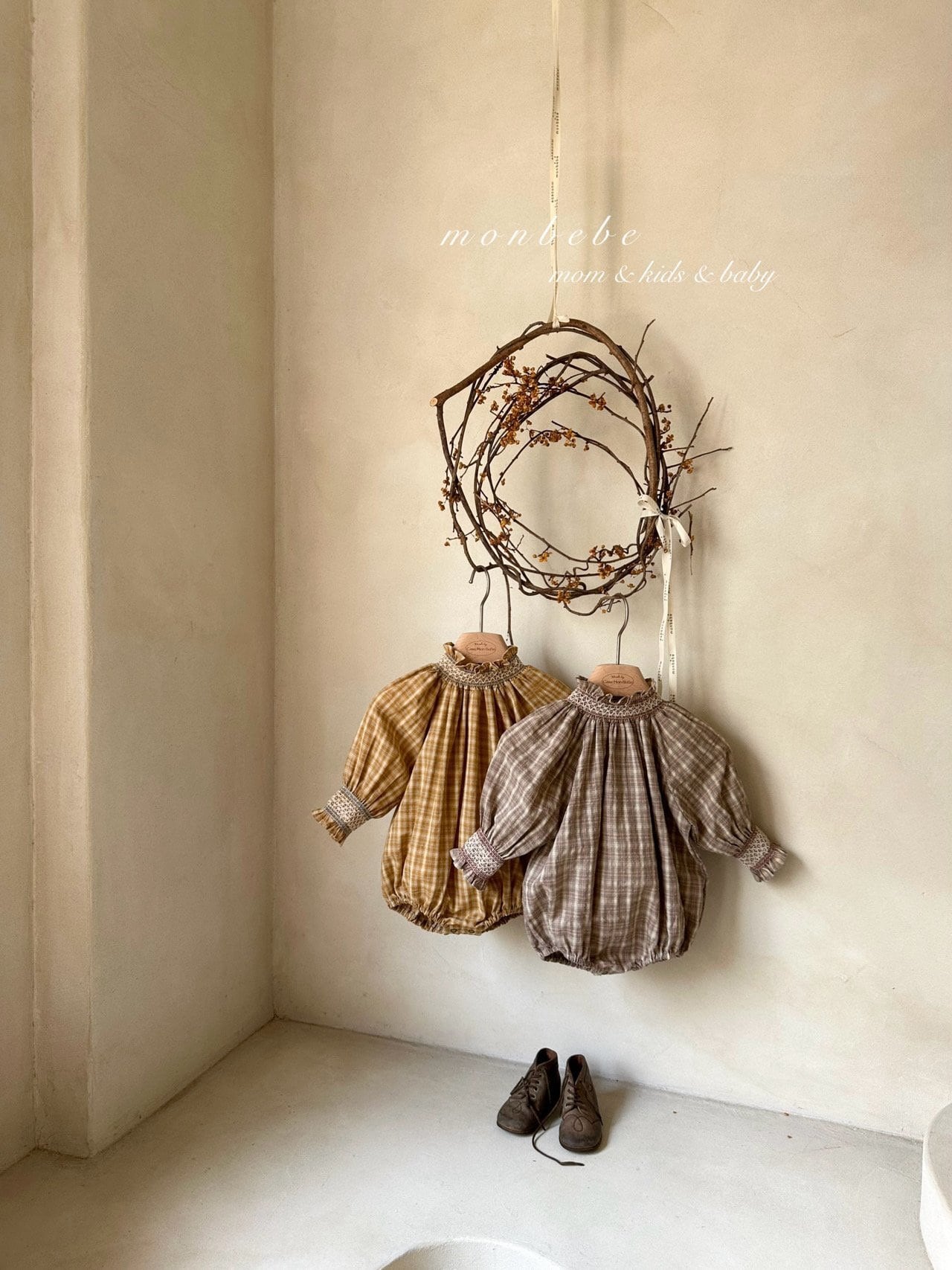 【即納】monbebe / マドレーヌチェックスーツ