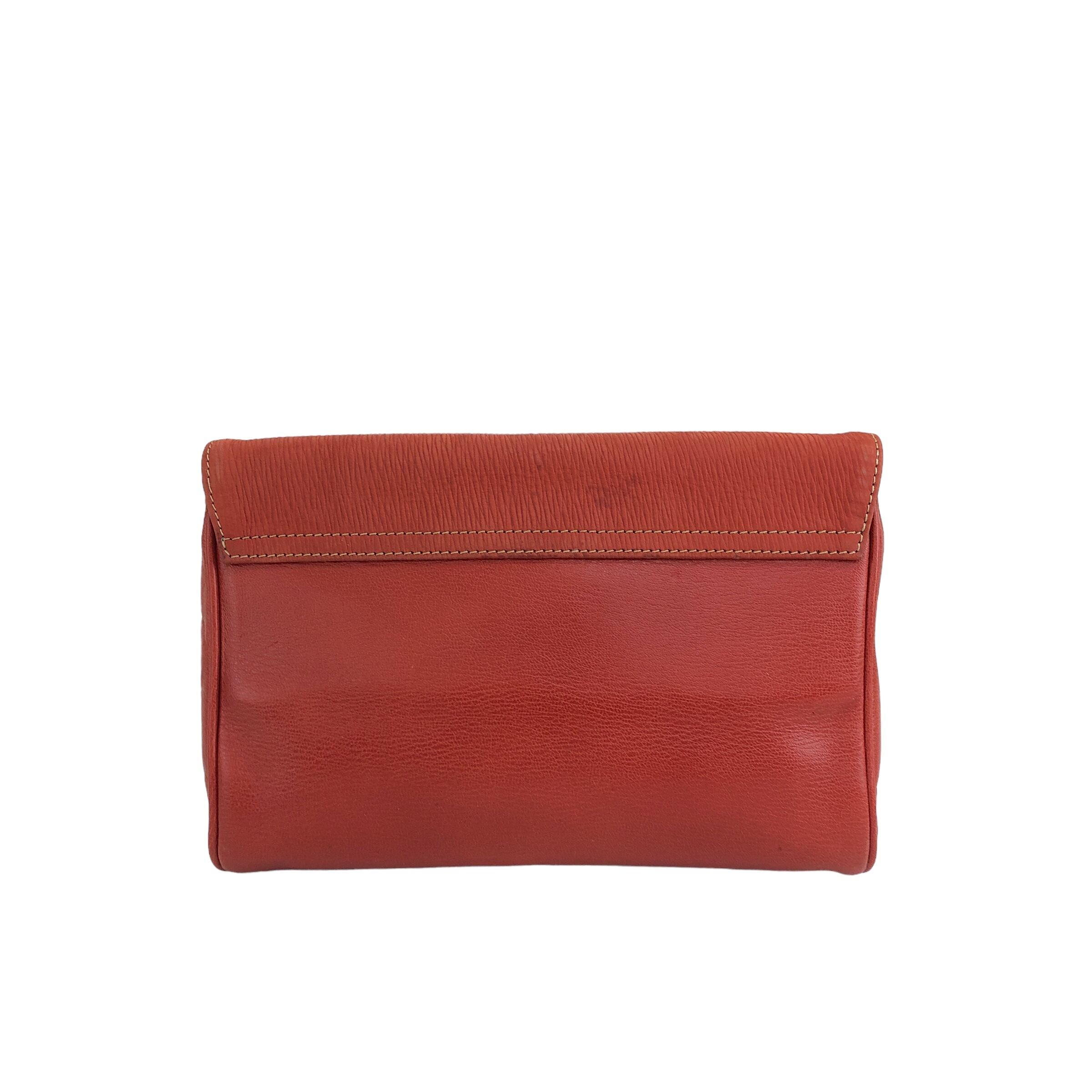 LOEWE ロエベ ベラスケス レザー クラッチバッグ レッド vintage