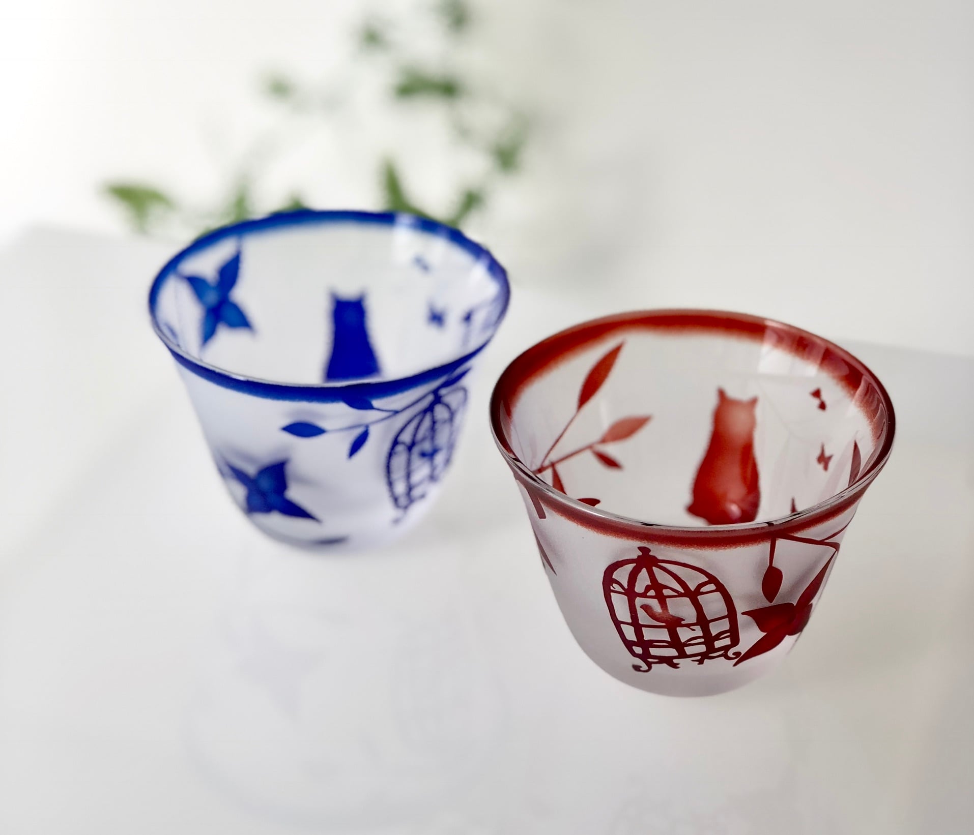 白亜器　猫口　お猪口　おちょこ　おにょこ Amazon.co.jp: 白亜器 猫口 お猪口 おちょこ おにょこ : ホーム