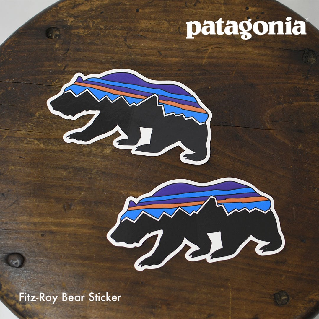 た*か様 希少 Patagonia パタゴニア 刺繍ロゴ フィッツロイ ダウンジ Patagonia [パタゴニア正規代理店] Fitz-Roy Bear Sticker [STK05