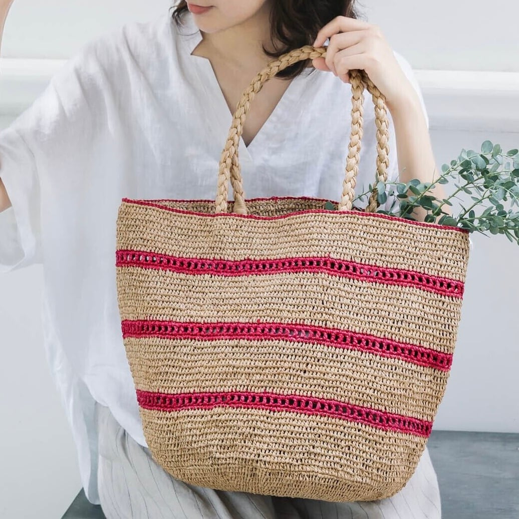 MADE IN MADA / ALICE MM 3 LACE ラフィアバッグ | Zakka so-la