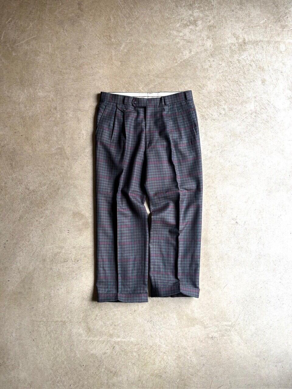 SWITZERLAND製 80's-90's Westbury “ TARTANCHECK WOOL SLACKS”