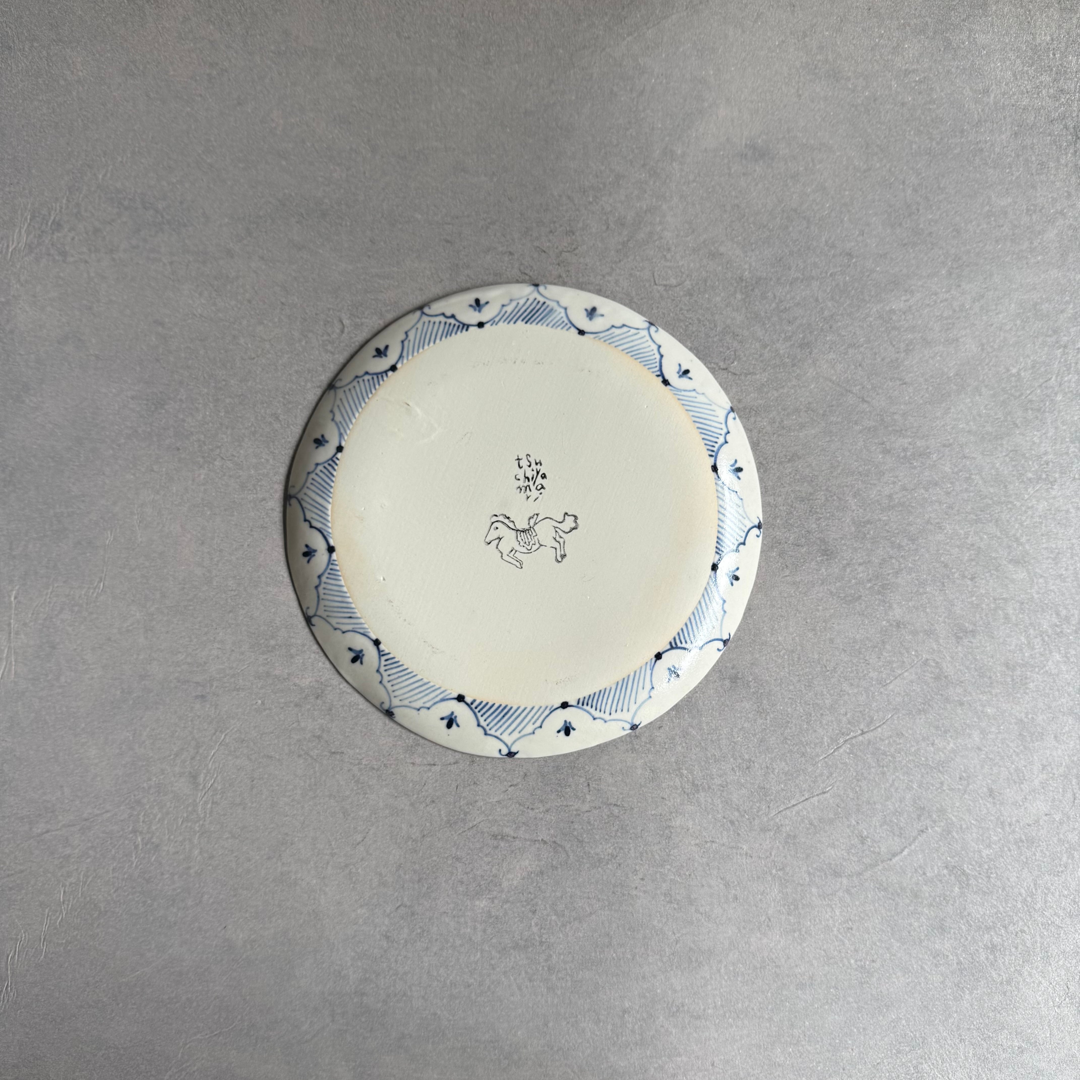 つちやまり 平皿プレート22.5cm つちやまり plate | gallery 一白